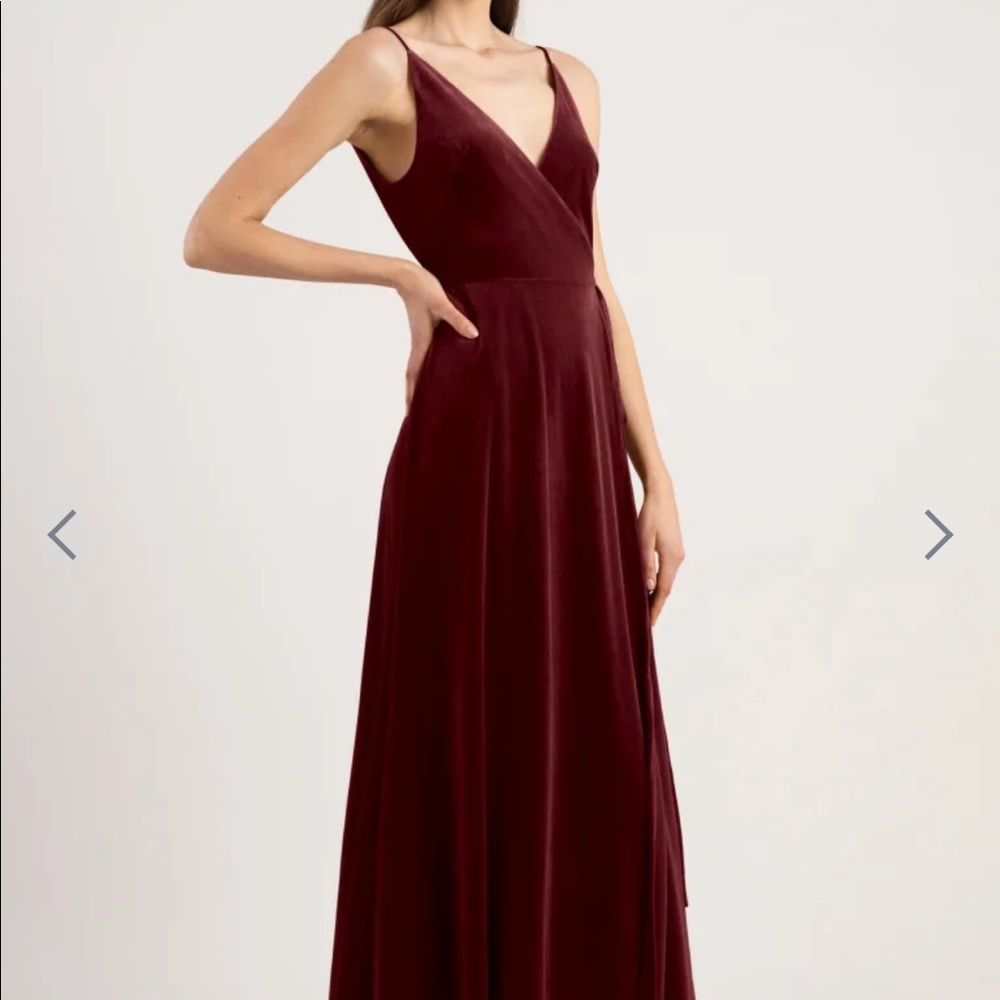 Jenny Yoo Velvet Dress Andi Size 4 Worn Once